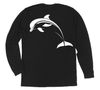 Dolphin Long Sleeve T-Shirt Build-A-Shirt (Back / BL)