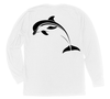 Dolphin Long Sleeve T-Shirt Build-A-Shirt (Back / WH)