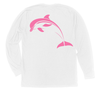 Dolphin Long Sleeve T-Shirt Build-A-Shirt (Back / WH)