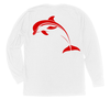 Dolphin Long Sleeve T-Shirt Build-A-Shirt (Back / WH)