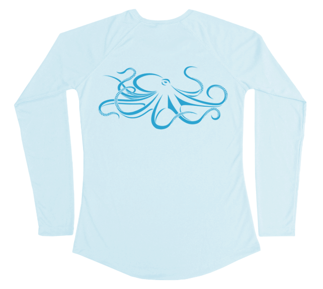 Owl cactus AOP short sleeved shirt - GOTS/Vegam - Aqua-Esque