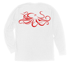Giant Pacific Octopus Long Sleeve T-Shirt Build-A-Shirt (Back / WH)