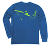 Great White Shark Long Sleeve T-Shirt Build-A-Shirt (Back / CH)