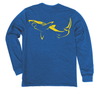 Great White Shark Long Sleeve T-Shirt Build-A-Shirt (Back / CH)