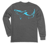 Great White Shark Long Sleeve T-Shirt Build-A-Shirt (Back / HT)