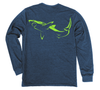 Great White Shark Long Sleeve T-Shirt Build-A-Shirt (Back / NH)