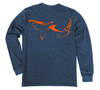 Great White Shark Long Sleeve T-Shirt Build-A-Shirt (Back / NH)