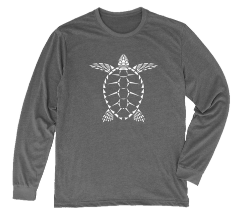 Loggerhead Sea Turtle Long Sleeve T-Shirt Build-A-Shirt (Front / HT)