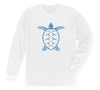Loggerhead Sea Turtle Long Sleeve T-Shirt Build-A-Shirt (Front / WH)