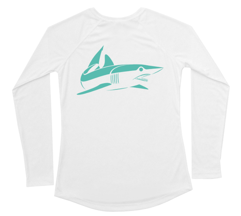 Mako Shark Performance Build-A-Shirt (Women - Back / WH)