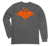 Manta Ray Long Sleeve T-Shirt Build-A-Shirt (Back / HT)