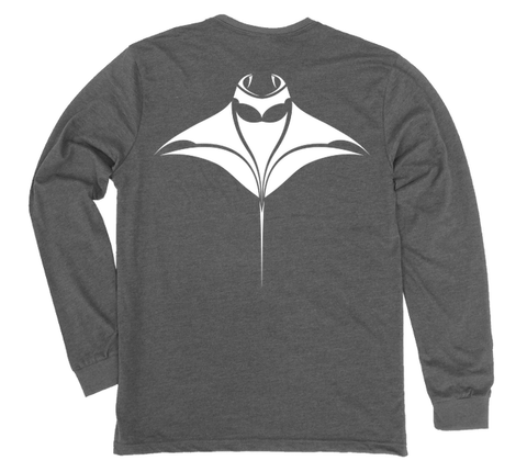 Manta Ray Long Sleeve T-Shirt Build-A-Shirt (Back / HT)