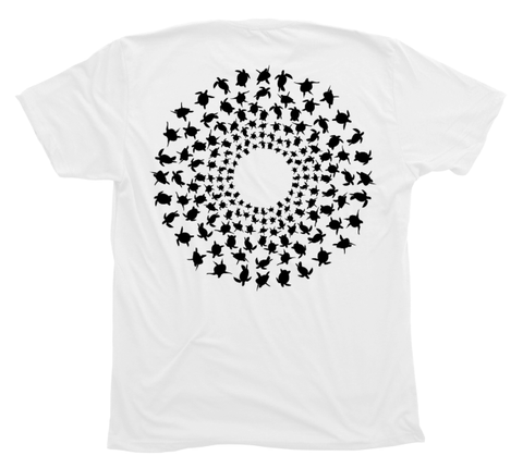 Sea Turtle Mandala T-Shirt Build-A-Shirt (Back / WH)