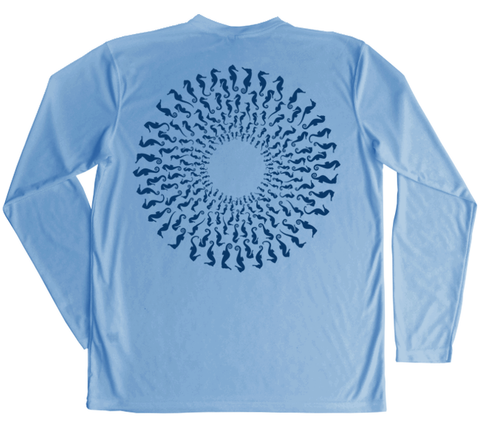 Seahorse Mandala Performance Build-A-Shirt (Back / CB)