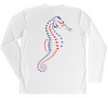 Seahorse Red White and Blue Sun Shirt