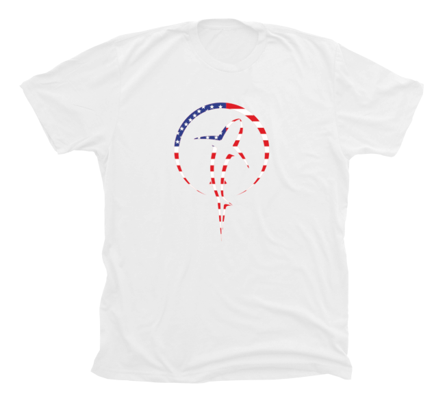 Shark Zen American Flag T-Shirt