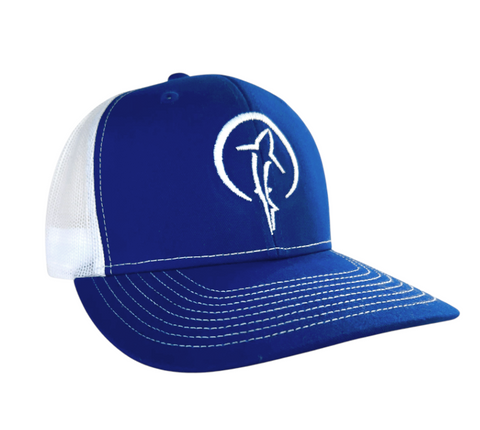 Shark Zen Trucker Cap, White Patriot Blue Snapback Hat