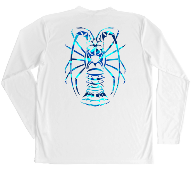 Men's Long Sleeve UV Water Camouflage Thresher Shark Swim Shirt
