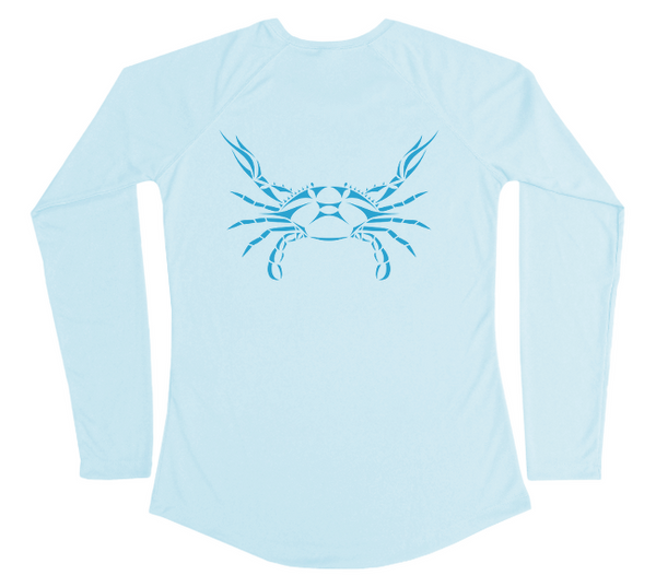 T-shirt anti-UV Lässig Crabe bleu