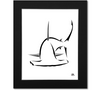 Great Hammerhead Art Print - Black Mat 16x20 Print