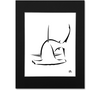 Great Hammerhead Art Print - Black Mat 8x10 Print