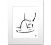 Great Hammerhead Art Print - White Mat 8x10 Print