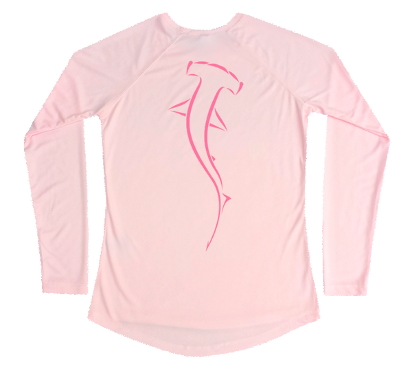 【U LAN】Pink point yamaha two-type long-sleeve YST350LS_neonpink_form_back.