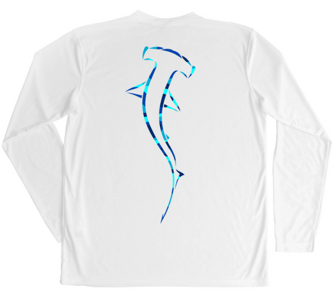 Men's Long Sleeve UV Water Camouflage Hammerhead Swim Shirt