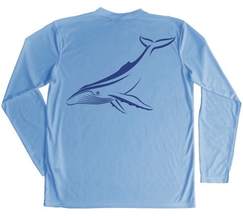 Humpback Whale Long Sleeve Sun Shirt For Men