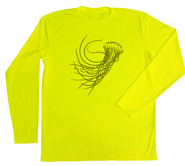 UV Protective Long Sleeve Sun Shirt UPF Boating Shirt Shark Zen