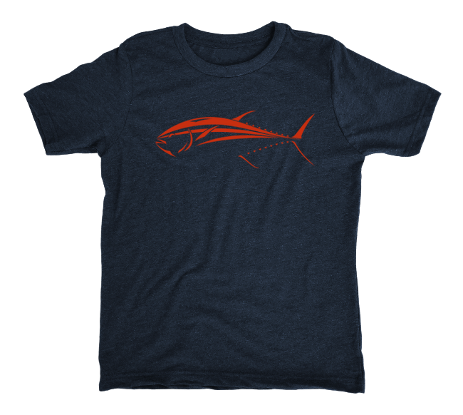 Bluefin Tuna Kids T-Shirt  Navy Kids Tuna Fishing Shirt – Shark Zen
