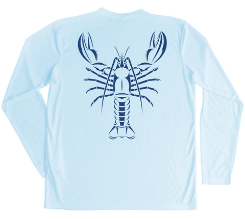 Maine Lobster Swim Shirt - Atlantic Lobster Long Sleeve Up To UPF 50
