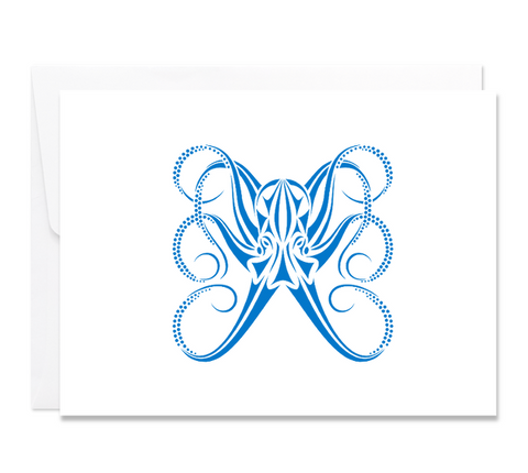 Octopus Note Cards | Set Of 10 Scuba Diving Greeting Cards