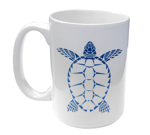 Sea Turtle Ceramic Mug | Scuba Diving 15 oz Coffee Mug