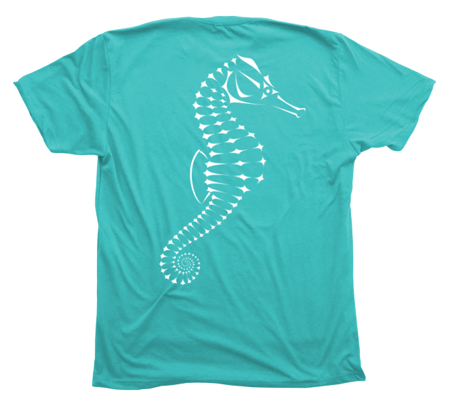 Seahorse T-Shirt Tahiti Blue