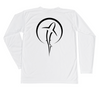 Kids Swim Shirt | Shark Zen White Long Sleeve Sun Shirt