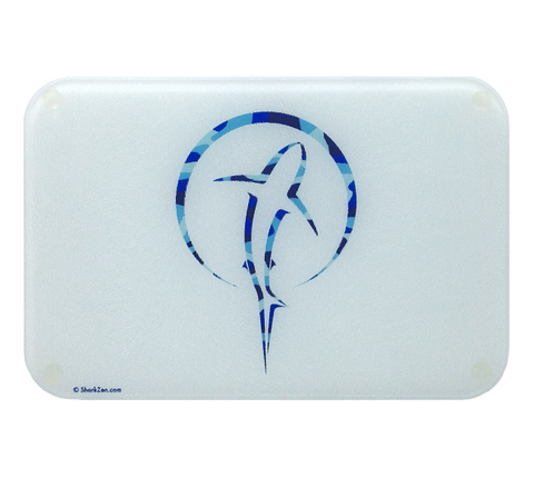 Shark Cutting Board | Small Glass Artistic Counter Top Cutting Board