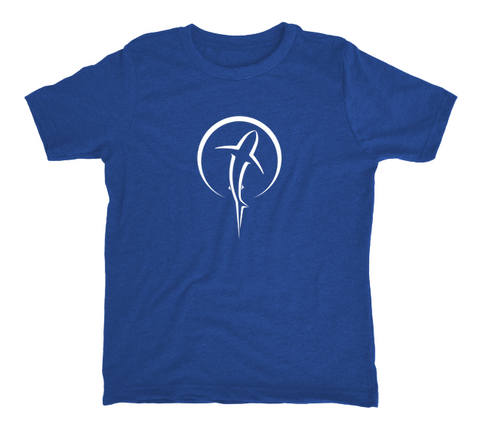 Kids Shark T-Shirt - Blue Shark Zen Shirt