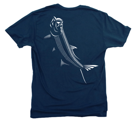 Tarpon Fishing T-Shirt - Silver King Short Sleeve Shirt