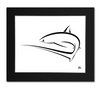 Thresher Shark Art Print - Black Mat 16x20 Print