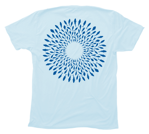 Tuna Mandala T-Shirt - Light Blue