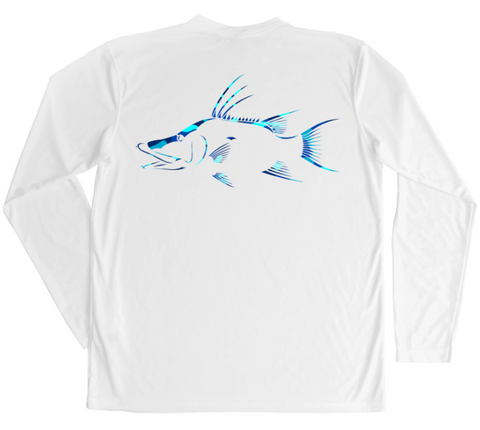 Men's Long Sleeve UV Water Camouflage Hogfish Swim Shirt