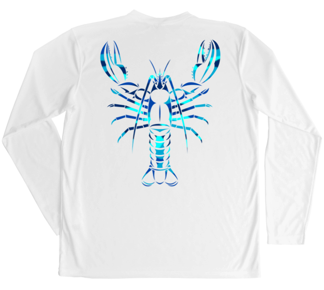 Men's Long Sleeve UV Water Camouflage Maine Lobster Swim Shirt