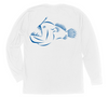 Anglerfish Long Sleeve T-Shirt Build-A-Shirt (Back / WH)