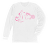 Anglerfish Long Sleeve T-Shirt Build-A-Shirt (Front / WH)