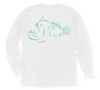 Anglerfish Long Sleeve T-Shirt Build-A-Shirt (Back / WH)