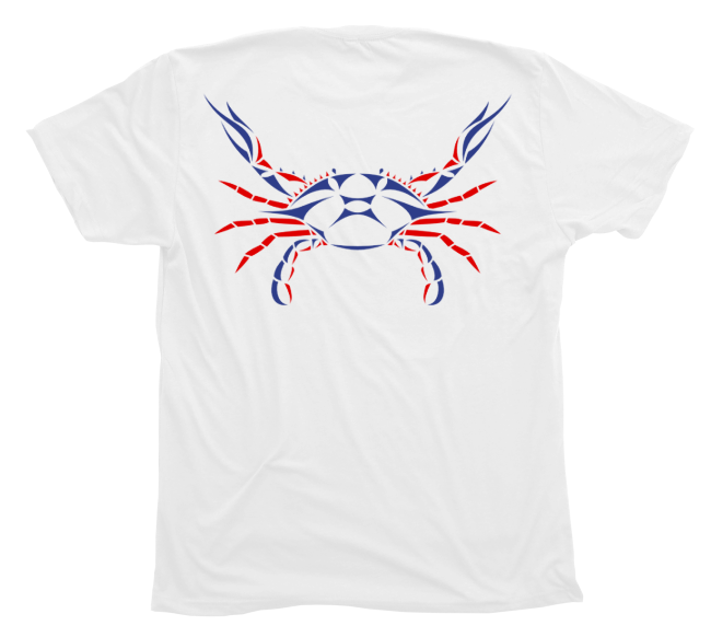 Blue Crab Red White and Blue T-Shirt