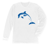 Dolphin Long Sleeve T-Shirt Build-A-Shirt (Front / WH)