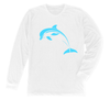 Dolphin Long Sleeve T-Shirt Build-A-Shirt (Front / WH)
