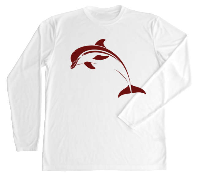 EESSAY Dolphin T-Shirt ホワイト Dolphamine Front Heather Embroidered T-Shirt – All